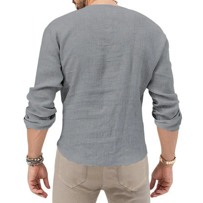 Schweres Herren-Übergrößen-Waffel-T-Shirt mit Farbblock und kurzen Ärmeln