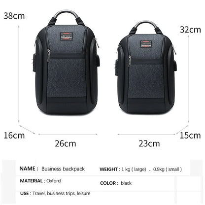 Damen-Rucksack Business Stil Großes Fassungsvermögen mit Laptopfach und Gepolstertem Rücken
