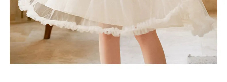 Ärmelloses Sommerkleid für Mädchen in Hellgelb – ideal für Geburtstage, Hochzeiten und festliche Anlässe