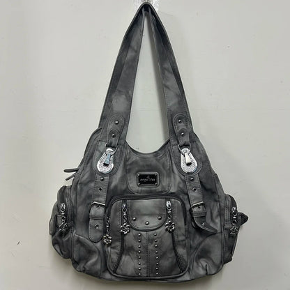 Damen-Handtasche Aus PU-Leder Vintage Stil Große Kapazität Schultertasche Für Alltag
