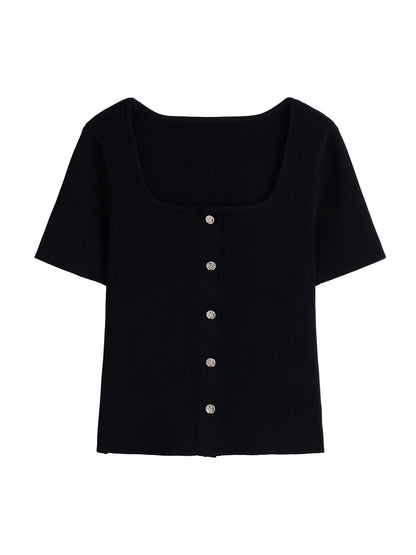 Damen-Spitzenbluse mit Samtfutter im sanften Stil – Winterliches schwarzes Spitzen-Shirt für Büro-Looks