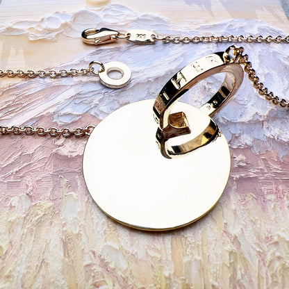 Damen-Schmuckset Halskette Ohrringe rund romantisch aus Sterlingsilber