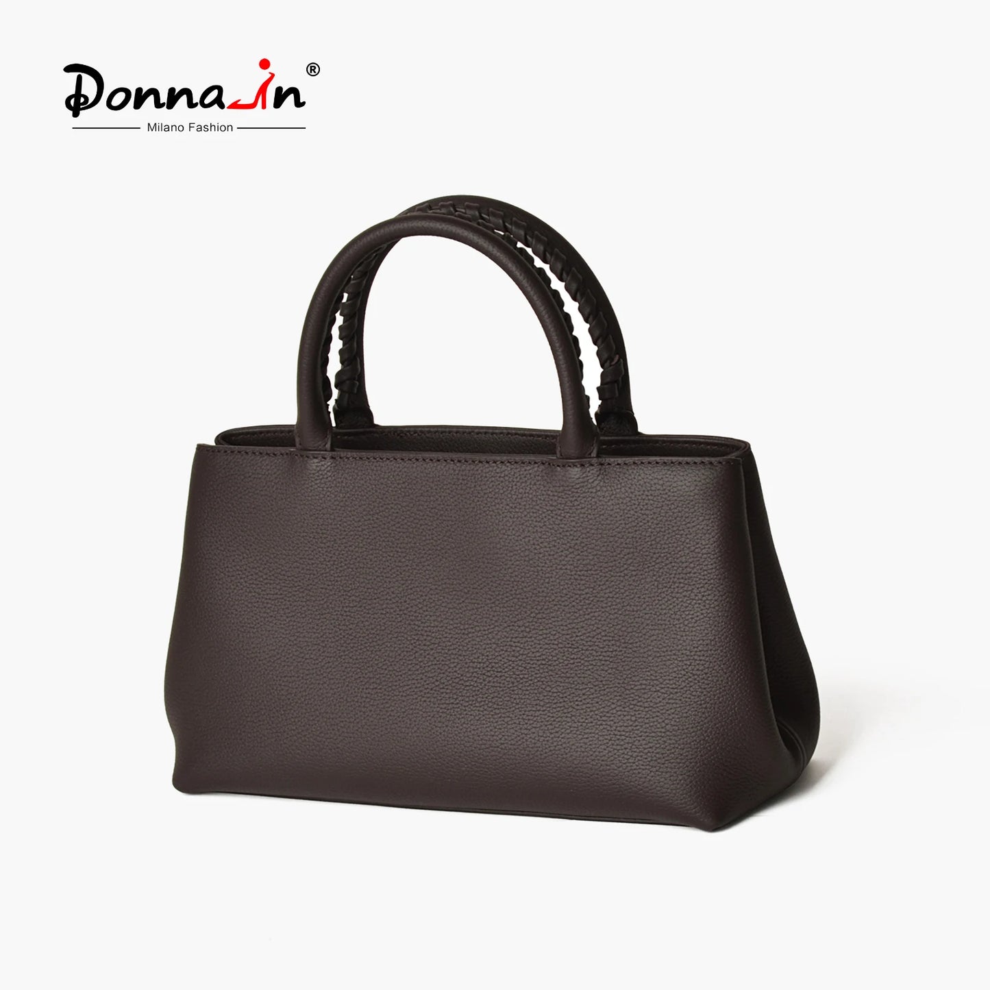 Mini-Tote aus Vollnarbigem Rindsleder | Top-Griff