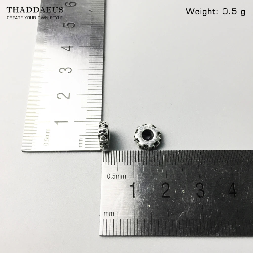 Damen-Charm-Anhänger Perlenstopper Karma trendig aus Sterlingsilber
