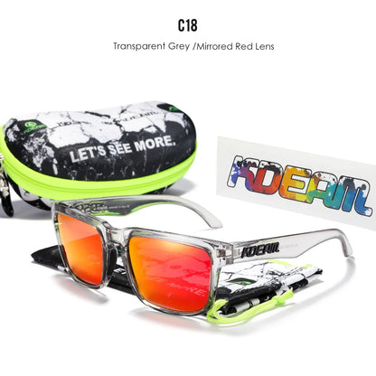 Sonnenbrille quadratisch polarisiert lässig Outdoor Unisex Pärchen neues Paket