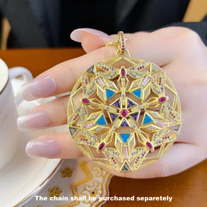 Damen-Charm-Anhänger Amulett magisch Natur Elemente aus Sterlingsilber