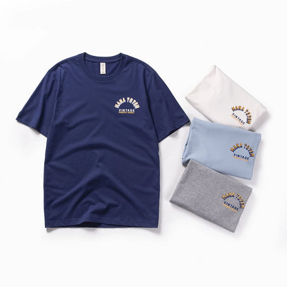 Herren T-Shirt mit Druck und kurzen Ärmeln aus 100 Prozent Baumwolle