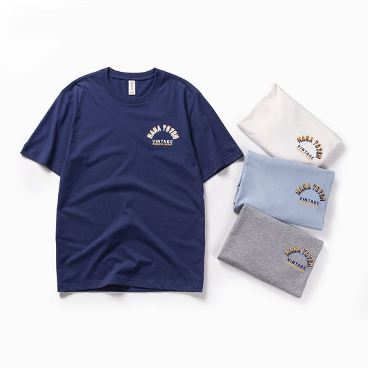Herren T-Shirt mit Druck und kurzen Ärmeln aus 100 Prozent Baumwolle