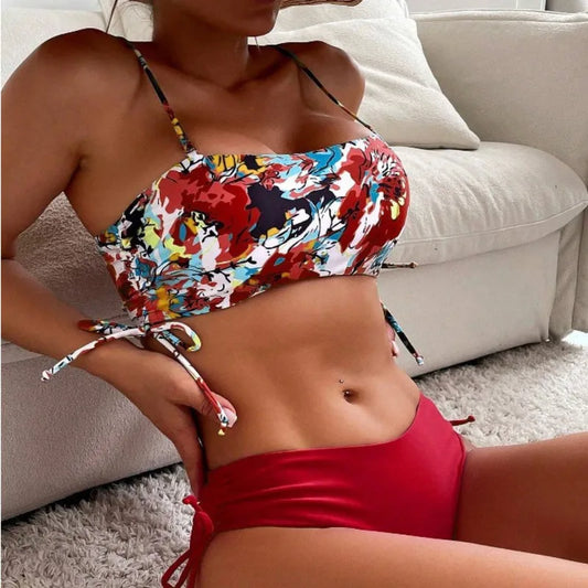 Weißer Bikini-Set für Damen – Sexy Badeanzug im brasilianischen Stil für Strand und Pool