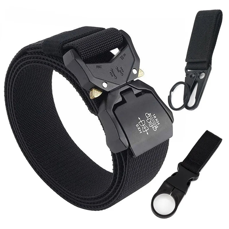 Unisex-Gürtel Schnellverschluss aus Nylon Elastisch 3,8 cm Breite Robuste Verarbeitung Alltagstauglich