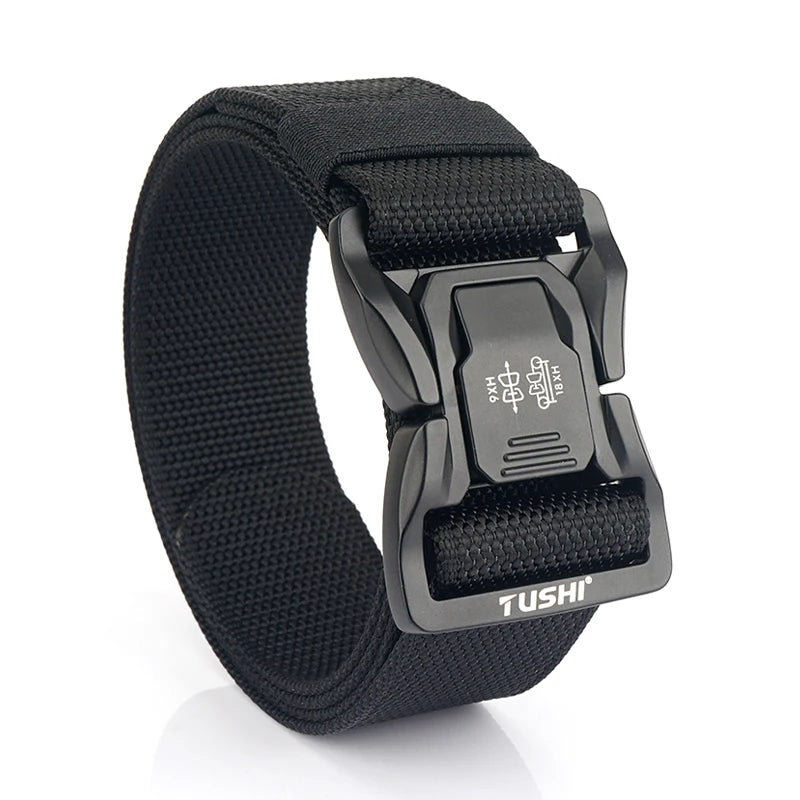 VATLTY New 4.3cm Tactical Outdoor Belt Tight Nylon Aluminum Buckle Quick Release Men's Military Belt Casual Wide Waistband Male