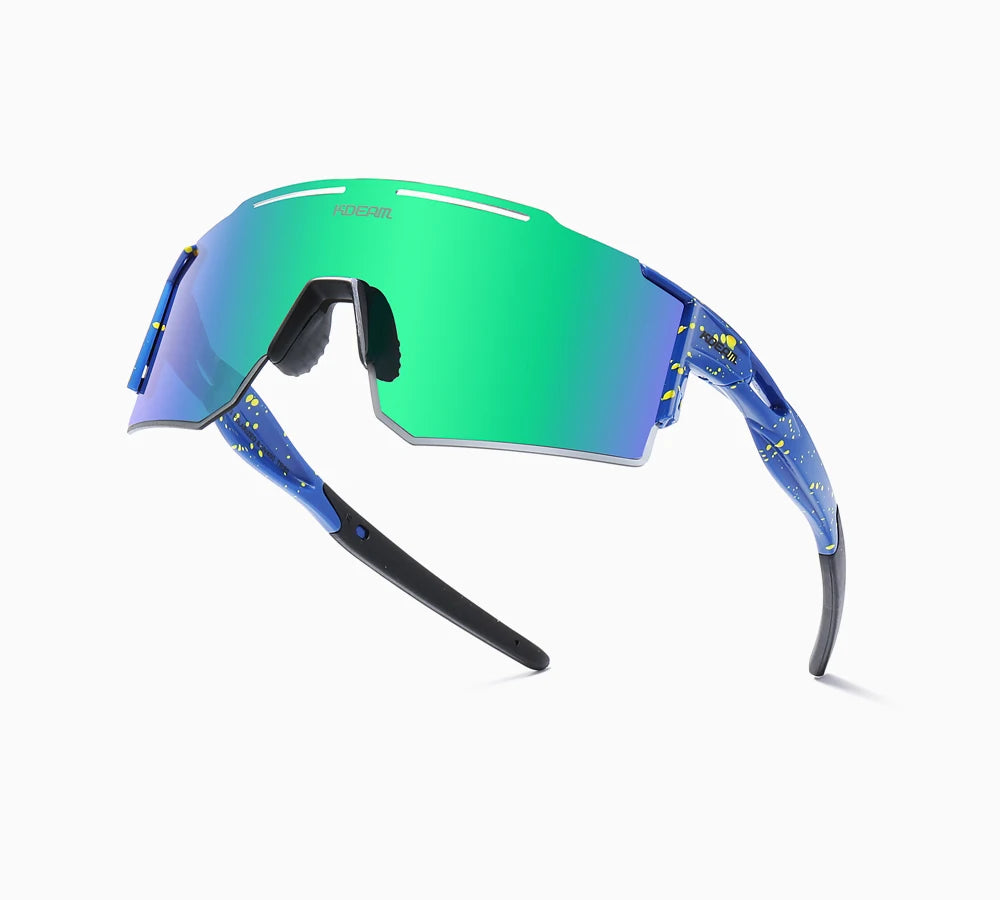 Sonnenbrille Sport TR90 polarisiert 1,2mm Glas Gummisteg winddicht Herren