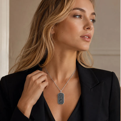 Damen-Charm-Anhänger Labyrinth Glück II aus Sterlingsilber