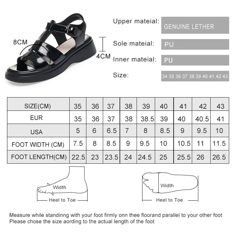 AIYUQI Frauen Sandalen Sommer 2025, Neue Echtes Leder Keil Frauen Sandalen Offene spitze Römischen Sandalen Frauen