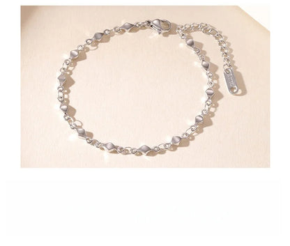 Damen-Gliederarmband geometrisch aus Edelstahl