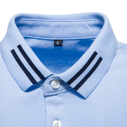 Weiches Herren Polo 100% Baumwolle Atmungsaktiv Locker Cool