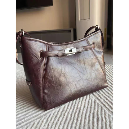 Damen Hobo Tasche Aus PU Leder Mit Großer Kapazität