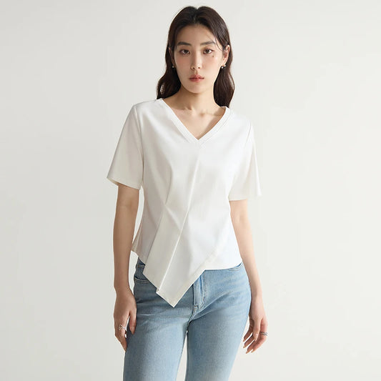 Elegantes Damen-Commuter-Hemd in Übergröße mit schlichtem Revers – ideal für den Sommer
