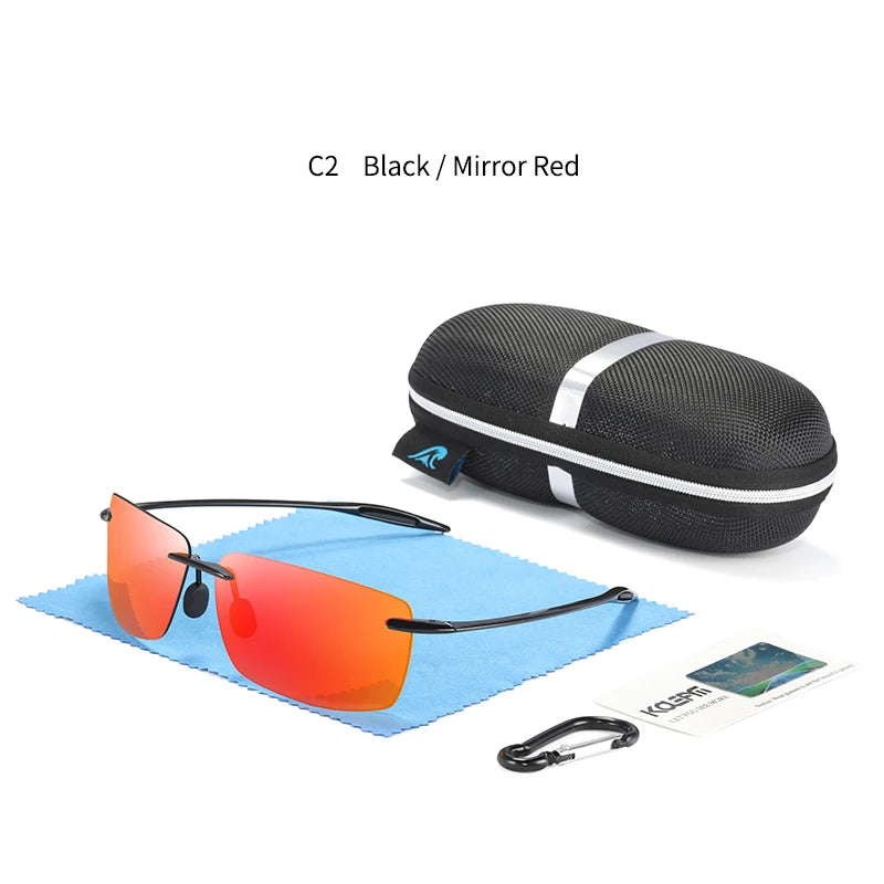 Sonnenbrille Sport TR90 leicht Laufen Fahren Karabiner-Etui Herren