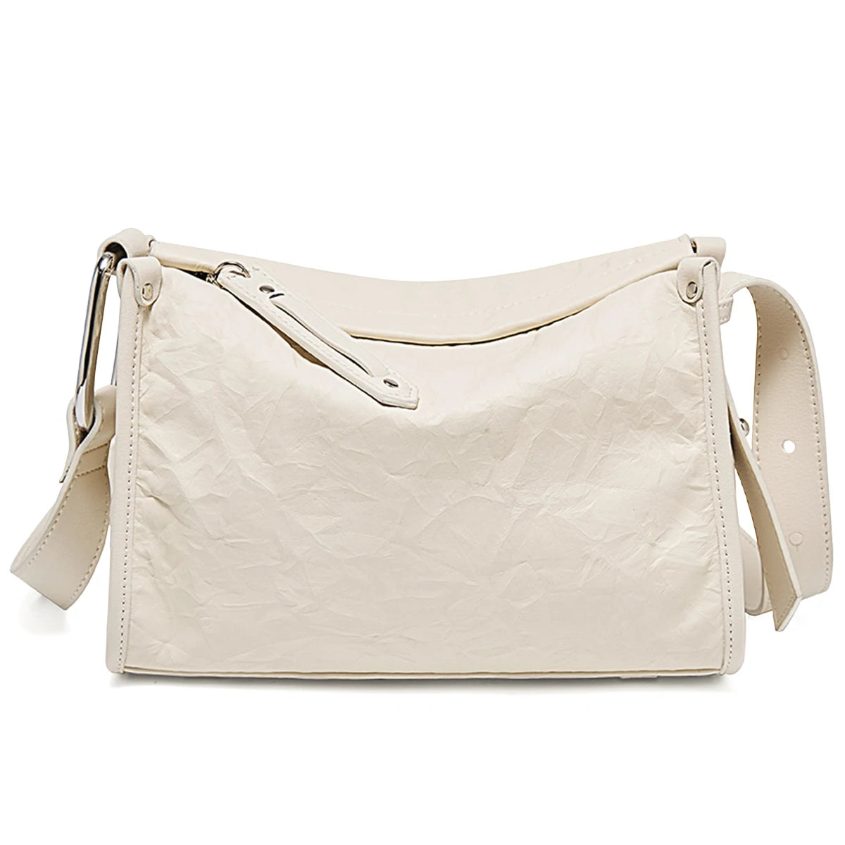 Damen Schulter Tasche aus echtem Leder im Boston Bag Design