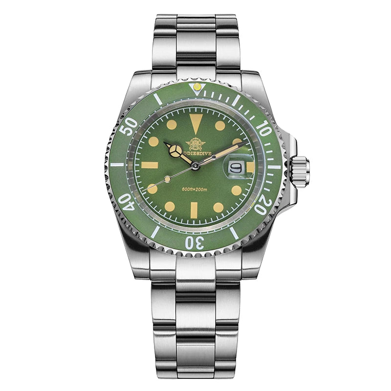 41mm Herren Quarzuhr Business 200m wasserdicht Mineralglas japanisches Werk Leuchtzeiger