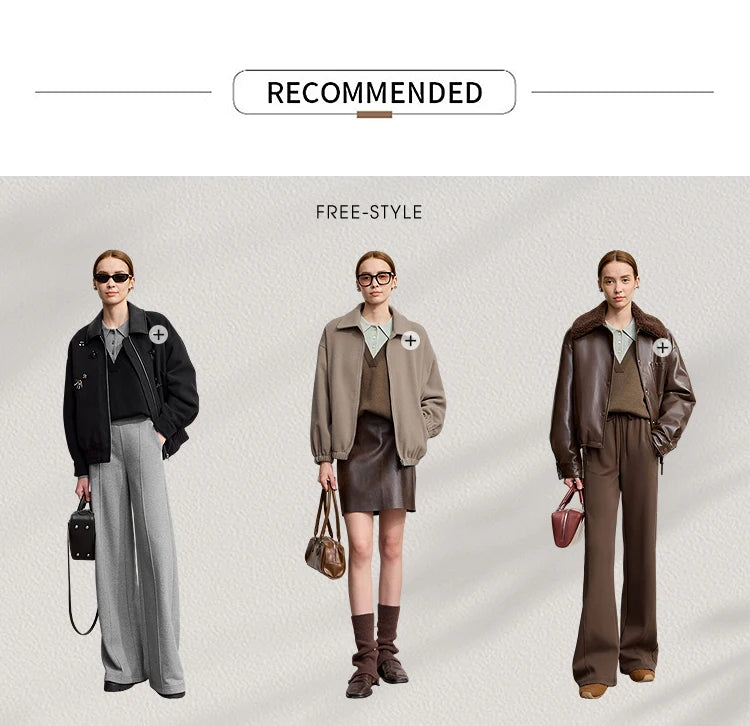 Damenpullover „Recommended“-Look mit Kragenpartie, verschiedene Farbvarianten