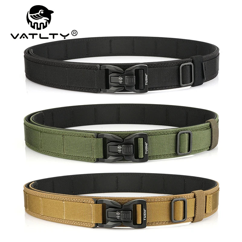 Herren-Taktischer Gürtel aus Nylon mit Metall-Schnellverschluss, Robuster Militärstil, 3,8 cm Breite