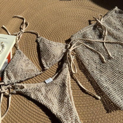 Sexy Bikini-Set im Denim-Look – Damen-Badeanzug für Strand und Pool