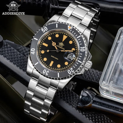 41mm Herren Quarzuhr Business 200m wasserdicht Mineralglas japanisches Werk Leuchtzeiger