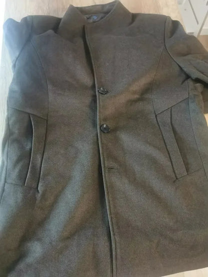 Eleganter Wollmantel für Herren – Herbst & Winter