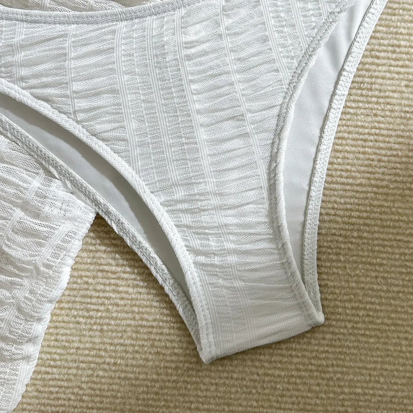 Sexy Bikini-Set mit Push-up und Bordüren – Perfekt für Strand und Pool