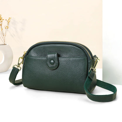 Damen-Handtasche Aus Rindleder Mit Mehreren Innenfächern Und Top-Griff Ideal für Alltag Und Abendveranstaltungen