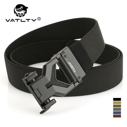 Herren-Gürtel Elastischer 3,8 Zentimeter Breite Gurtband Mit Metall-Schnalle Und Automatikverschluss