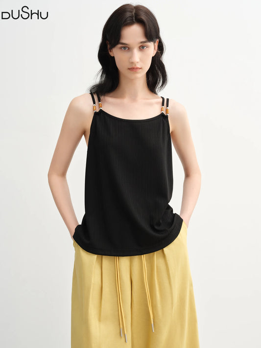 Französisches Damen-Strickshirt aus Acetat mit schwingendem Kragen und kurzen Ärmeln – vielseitig und elegant für den Sommer