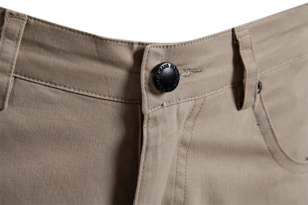 AIOPESON Herren-Sommershorts aus 100 % Baumwolle, lässige 11-farbige, leichte Straßenshorts mit mehreren Taschen