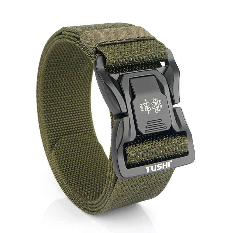 VATLTY New 4.3cm Tactical Outdoor Belt Tight Nylon Aluminum Buckle Quick Release Men's Military Belt Casual Wide Waistband Male