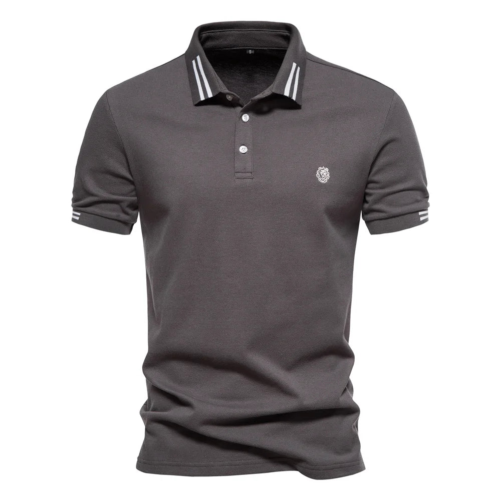 Weiches Herren Polo 100% Baumwolle Atmungsaktiv Locker Cool
