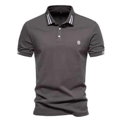 Weiches Herren Polo 100% Baumwolle Atmungsaktiv Locker Cool