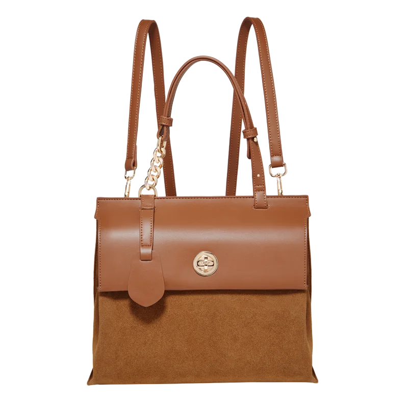 Damen Handtasche aus PU Leder im Minimalis Retro-Stil