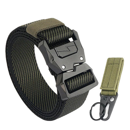 Herren-Gürtel Elastisch Mit Schnellverschluss Metall-Schnalle Verstellbar 110-140 cm