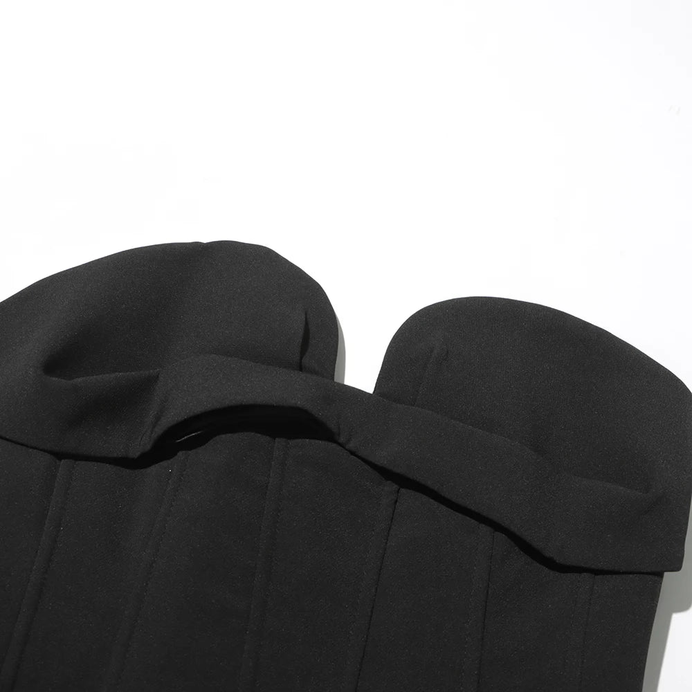 Minimalistischer Damen-Blazer mit Knopfleiste und Patchwork-Design – lockerer Schnitt, lange Ärmel und Taschen
