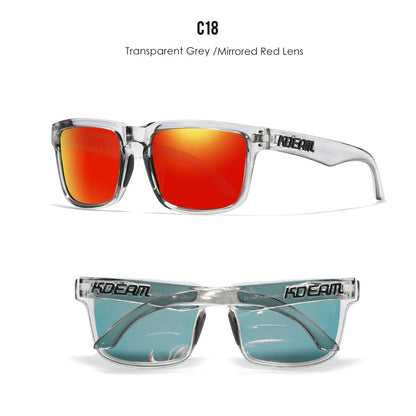Sonnenbrille quadratisch polarisiert 37 Farben UV400 lässig Outdoor Unisex