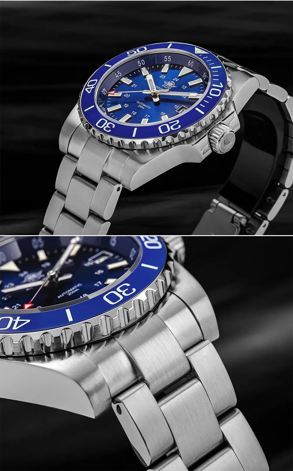 Herren-Taucheruhr mit Keramikluenette und 8215-Automatikwerk