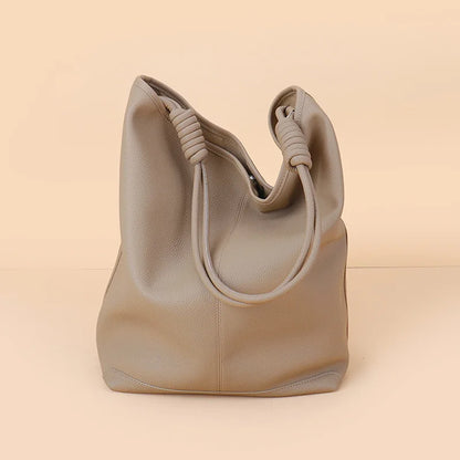 Donnain Bucket-Tasche aus Split-Leder | Damen Tote Große Kapazität
