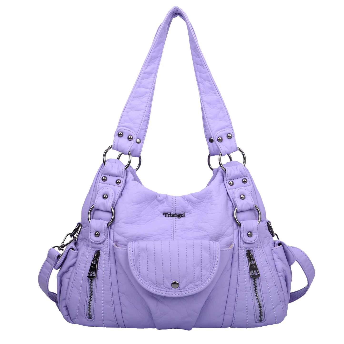 Damen-Hobo-Tasche aus Vintage-Leder mit verstellbarem Tragegurt und Mehrfachtaschen