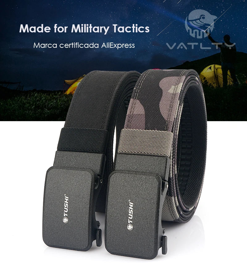 VATLY Military Tactical Gürtel 1100D Nylon IPSC Automatik-Schnalle Herren