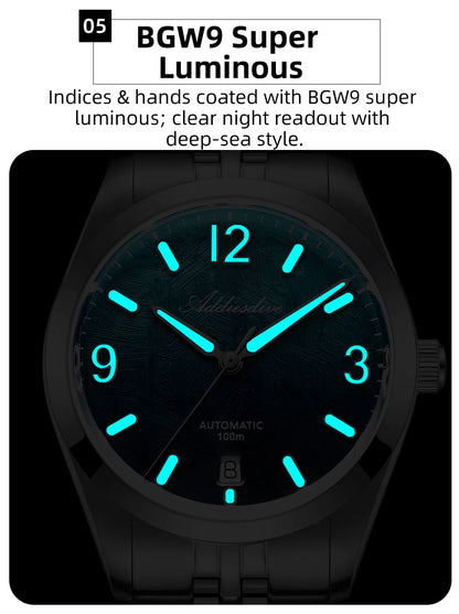 Herren-Automatikuhr mit Jubilee-Armband und Saphirglas