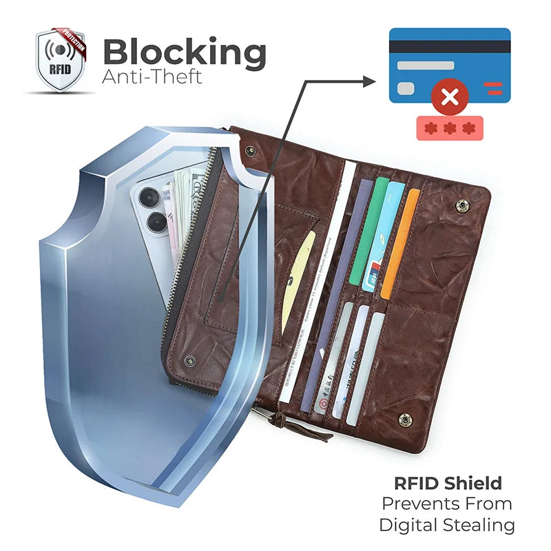 Herren Echtleder Geldbörse Bifold Vintage natürlich gewaschen Kartenhalter Reise