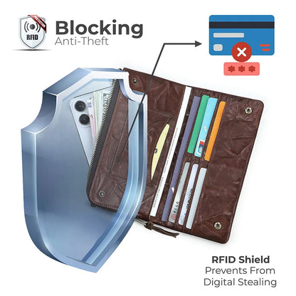 Herren Echtleder Geldbörse Bifold Vintage natürlich gewaschen Kartenhalter Reise