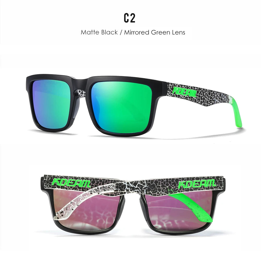 Sonnenbrille quadratisch polarisiert 37 Farben UV400 lässig Outdoor Unisex